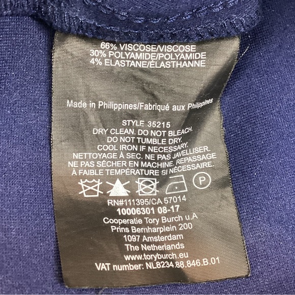 Tory Burch Slim Straight Stretch Pant Cropped - Picture 8 of 10